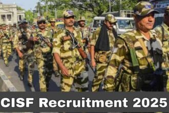 CISF Recruitment 2025 Constable Tradesman Vacancy 10th Pass Job